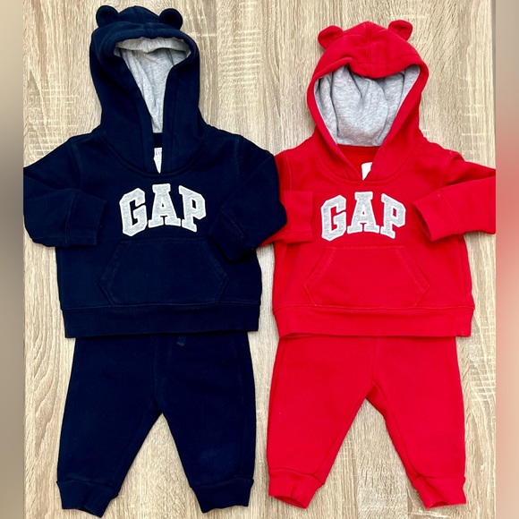 GAP Factory Other - Baby GAP Logo Hoodies and Sweatpants (2 Sets)
